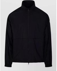 Moncler - High Collar Nylon Jacket With Zip Pockets For - Lyst