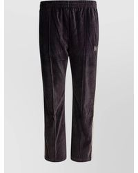 Needles - Velvet Trousers With Elastic Waistband And Side Stripes - Lyst