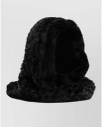 Pinko - Hooded Faux Fur Cozy Scarves Design - Lyst