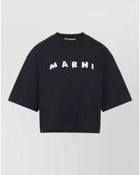 Marni - Cotton Oversized Logo-Print T-Shirt - Lyst