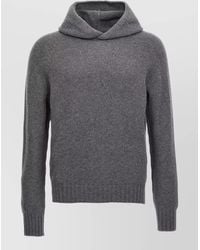 Ma'ry'ya - Cashmere Wool Silk Hooded Sweater - Lyst