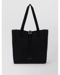A.P.C. - Canvas Cabas Archive Rectangular Shopping Bag - Lyst