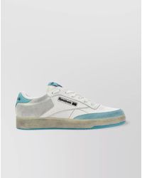 Reebok - Leather And Suede Low-Top Sneakers - Lyst