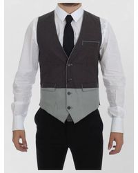 Dolce & Gabbana - Cotton V-Neck Polka-Dot Waistcoat - Lyst