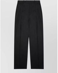 Bottega Veneta - Silk Blend High Waist Tailored Trousers - Lyst