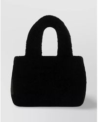 AMINA MUADDI - Shearling Shoulder Bag - Lyst