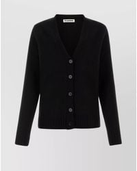 Jil Sander - Versatile Knitwear: V-Neck Wool Cardigan - Lyst
