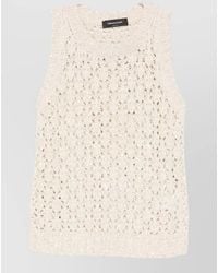 Fabiana Filippi - Open-Knit Sleeveless Top - Lyst