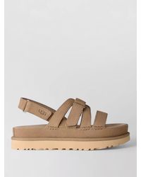 UGG - Goldenstar Slingback Suede Flat Sandals - Lyst
