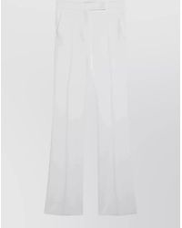 Max Mara - Flared Pants Belt Loops Side And Back Pockets - Lyst