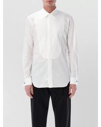 Xacus - Tuxedo Shirt Cotton Poplin Plastron - Lyst