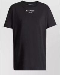 Balmain - Cotton Logo-Print Short-Sleeve T-Shirt - Lyst