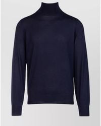Brunello Cucinelli - Textured Turtleneck Sweater With Ribbed Cuffs And Hem - Lyst