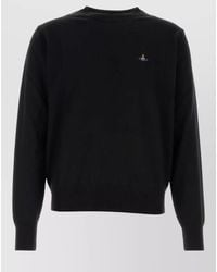 Vivienne Westwood - Alex Cotton Blend Sweater Ribbed Cuffs Hem - Lyst