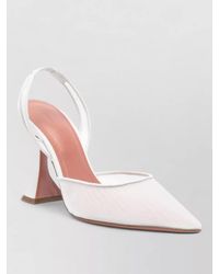 AMINA MUADDI - Holli Mesh Slingback Pumps High Heel - Lyst