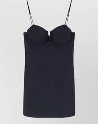 Givenchy - Satin Mini Dress Cutaway Design - Lyst