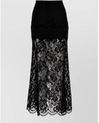 Rabanne - High Waist Skirt Lace Detailing - Lyst