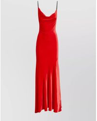 Philosophy - Velvet Asymmetric Maxi Dress - Lyst