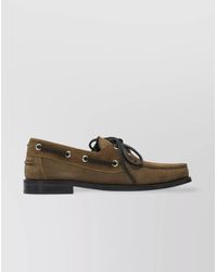 Aeyde - Leather Lace-Up Loafers - Lyst