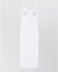 Gcds - Crystal Embellished Slim Fit Sleeveless Jersey Tank Dress - Lyst