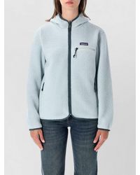 Patagonia - Fleece Hooded Zip-Up Jacket - Lyst