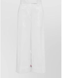 Thom Browne - Cotton Gabardine Chinos Belt Loops Wide Leg - Lyst