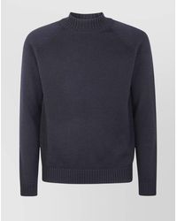Zanone - Wool Slim-Fit Raglan-Sleeve Mock-Neck Sweater - Lyst