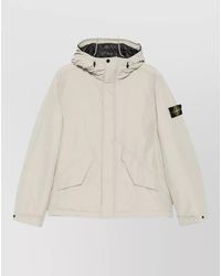 Stone Island - Hooded Down Padded Coat - Lyst