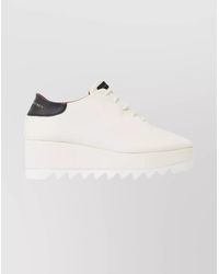 Stella McCartney - Logo Print Platform Low-Top Sneakers - Lyst