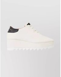 Stella McCartney - Logo Print Platform Low-Top Sneakers - Lyst
