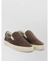 Tom Ford - Leather Slip-On Sneakers - Lyst