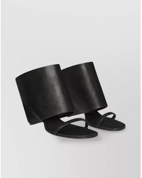 Courreges - Leather Wedge Sandals - Lyst