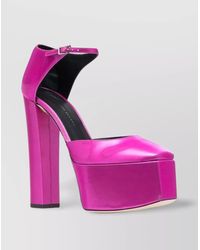 Giuseppe Zanotti - High Block Heel Leather Platform Pumps - Lyst