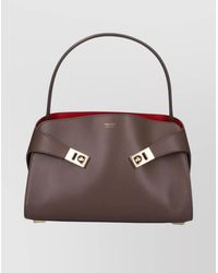 Ferragamo - Gancini Leather Shoulder Bag - Lyst