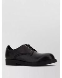 MM6 by Maison Margiela - Leather Derby Lace Up Shoes Round Toe - Lyst