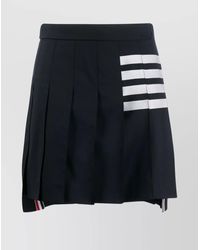 Thom Browne - Wool High-Rise Pleated Skirt - Lyst