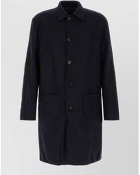 Etro - Reversible Wool Blend Coat Mid Length - Lyst