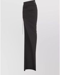 Moncler - Cotton Draped Wrap Maxi Skirt - Lyst