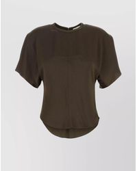 Isabel Marant - Satin Karlita Top Round Hem - Lyst