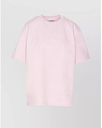 Ganni - Embellished Heart Cotton T-Shirt - Lyst