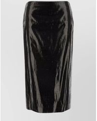 McQueen - Silk Straight Skirt - Lyst
