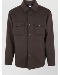 Aspesi - Wool Shirt Jacket - Lyst