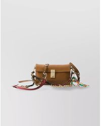 Prada - Whispering Calfskin Cross-Body Bag - Lyst