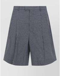 Givenchy - Checked Cotton Tailored Shorts - Lyst