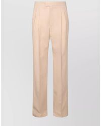 Valentino - Straight Leg Trousers With Back Pockets And Belt Loops - Lyst
