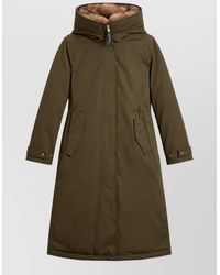 Woolrich - Cotton Long Puffer Parka - Lyst