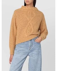 Isabel Marant - Romane Cable Knit Alpaca Sweater - Lyst