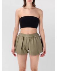 Frankie Shop - Wool Blend Knit Cropped Strapless Top - Lyst