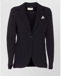 Circolo 1901 - Knitted Jacket With Front Pockets And V-Neck - Lyst