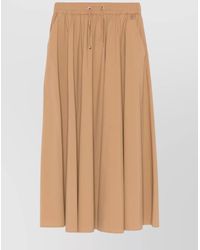 Herno - Flared Pleated Midi Skirt - Lyst